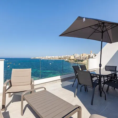 Seafront, Duplex With Massive Seaview Terrace By 360 Estates Apartment St. Paul's Bay